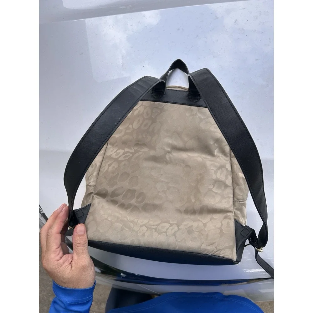 MICHAEL KORS Morgan Medium Backpack - Truffle Leppard Print‎ Great Condition